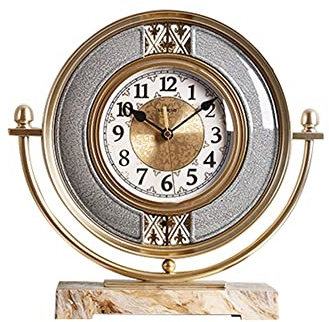 Vintage Kaminuhr Manteluhr, antike dekorative Tischuhr, Schreibtischuhr for französische Style Rustikales Design, Hausschmuck for Wohnzimmer, Schlafzimmer, Bett, Schreibtisch, Geschenkuhr(Color:B)