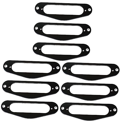 ibasenice 9stücke Humbucker Pickup Rahmen Für Tl Stil Gitarren Schwarz Passend Für Single Coil Pickups Langebig Teile Für Gitarristen