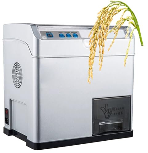 ExoticaBlend Grain Mills, Electric Rice Milling Peeling Machine, Household High Speed Automatic Rice Husking Machine for Professional Use
