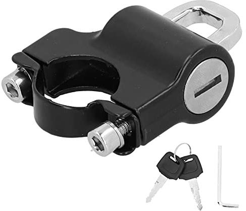 VERROU DE CASQUE DE MOTO SÉCURITÉ CADENAS ROBUSTE UNIVERSEL 0.9-1.1in GUIDON