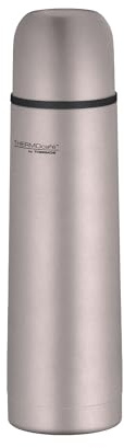 THERMOcafé by THERMOS TC BEVERAGE BOTTLE Bouteille isotherme, rose mat, 0,50 l, avec gobelet en acier inoxydable, chaud 12 h et froid 24 h, anti-fuite, pour l'école, les déplacements et le bureau