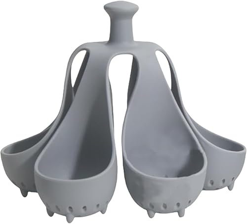 Hueveras De Silicona, Rejilla Para Cocer Huevos, Soporte Para Huevos Cocidos, para Freidora De Aire, Microondas, Furtivo De Huevos, Resistente a Temperatura (6PCS)