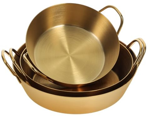 Luxshiny 3pezzi Ciotole Acciaio Inossidabile Per Insalata Frutta e Snack Elegante Per Miscelare e Servire Cucina Resistente e Pratico