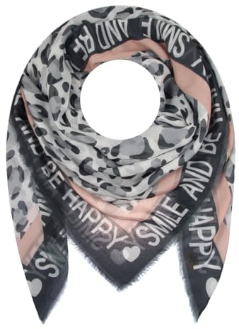 Majea - Dreieckstuch Damen-Halstuch, Schal Scarf Stola Quadratischer Schal Damen (880070) (schwarz 1)