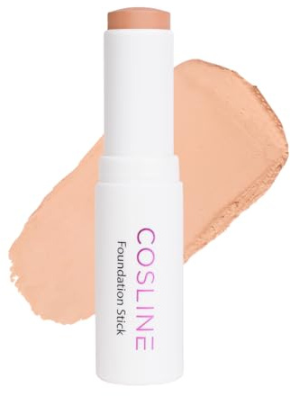 COSLINE Foundation Stick, Make-up, Concealer, Abdeckstift, Pflegend, Vegan
