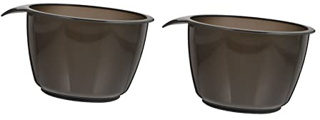 VINTORKY 2 Piezas Bol de Plástico para Teñir Cabello Resistente y Duradero para Salón o Casa Mezclador de Color para y Desarrolladores de Limpiar y Reutilizable