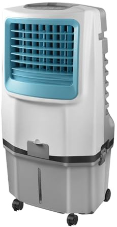 JGJSQYY Enfriador de Aire evaporativo, Aire Acondicionado de pantano de 6500 CFM con Tanque Grande, Aire Acondicionado Exterior con Paquetes de Hielo, Enfriador evaporativo portátil 4 en 1