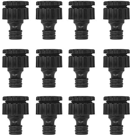 ANKROYU Adaptador de Grifo de Manguera de jardín 12 Piezas Conector de tubería de Agua G1/2 G3/4 Aquipas roscadas para lavavajillas de lavavajillas de baño de baño de Cocina 47x31