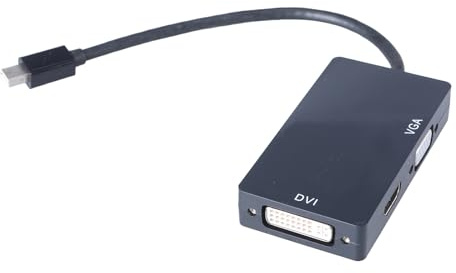 EXQIOUR Petit adaptateur DP vers VGA 3 en 1 multiport convertisseur adaptateur pour transmission vidéo ordinateur de bureau