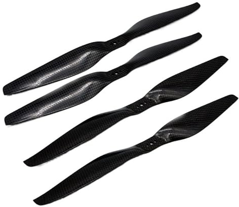 PlosFeng 4 -Pack -Kohlefaser -Propeller 12 Zoll 30 cm 1255 und 13 Zoll 33 cm 1355 kompatibel mit Hexacopter UAV Quadcopter -Drohnen -Teilen kompatibel(2 Pair Prop for 1355)