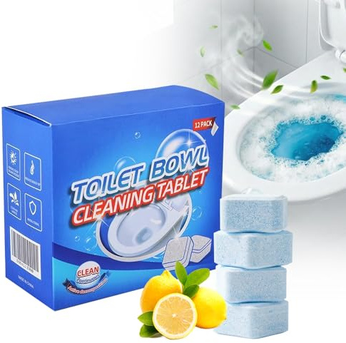 Powerful Toilet Bowl Cleaner Tablets, 2026 Upgrade Toilets Limescale Remover Heavy Duty, Fizzy Foam Toilet-Cleaner, Strong Toilets Cleaning for Stains, Tablet ToiletsFreshener, Toilet-Cleaning (1 Box)