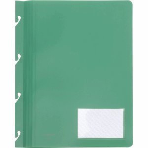 FolderSys 10 x Einhakhefter Variant A4 PP vollfarbig grün