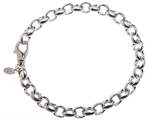 Erbskette Armband 7mm - 925 Sterling Silber, Länge 21cm