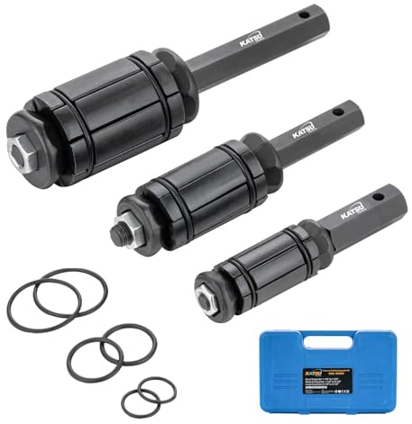 KATSU 3 Pezzi Tubo di Scarico Espansore 1,1/8 - 3,1/2, Set Attrezzi per Allargare la Marmitta di Scarico per Personalizzazione Auto
