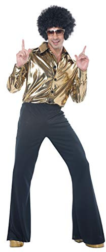 California kostymer herr discokung, Guld, XL
