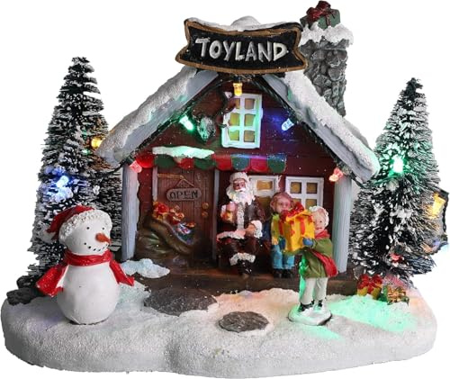 Christmas Concepts® LED leuchtet im Weihnachtsdorf - 8 / 20cm (Spielzeugladen)