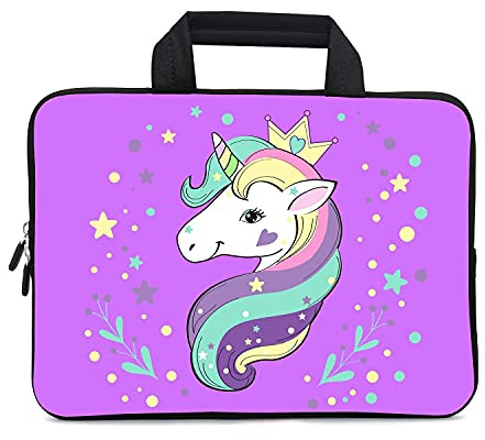 XMBFZ 11.6 12 12.1 Inch Laptop Carrying Bag Protective Chromebook Case Pouch Netbook Notebook Ultrabook Bag Tablet Sleeve Cover Travel Briefcase with Handle for Men Women (Horse)