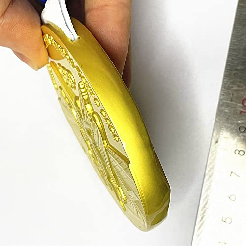 EBIEFLY 1 x Goldmedaille, Nachbildung, 1:1 Nachbildung, japanischer Tokyo-Stil, Spielteam, Weltmeister, Kinderspielzeug-Preis, bestes Geschenk für Menschen, die Sport lieben, 360 g