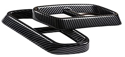 TINKI Car Tail Exhaust Pipe Cover Trim Compatible for Mercedes-Benz W206 C-Class C200 C300 Base Sport Sedan 4-Door 2022 2023 Interior Accessories (ABS, Carbon Fiber)