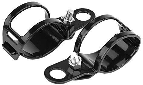 Aramox Blinker Halterung für 30-45 mm Gabel Schwarz 2tlg Motorrad