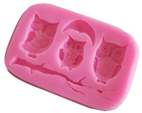 BESTonZON Eulenform Aus Silikon Tiermotiv-backform Für Schokolade Kuchen Mousse Pudding Fondant DIY-küchenzubehör Lebensmittelecht Und Antihaftbeschichtet