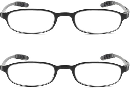 Mcoorn Lesebrille Leicht Flexibel, Entspiegelt Blaulichtfilter mit Etui
