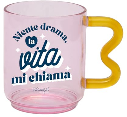 Mr. Wonderful WOA2413649IT Mr.Wonderful-Taza-No Drama, la vida me llama, cristal
