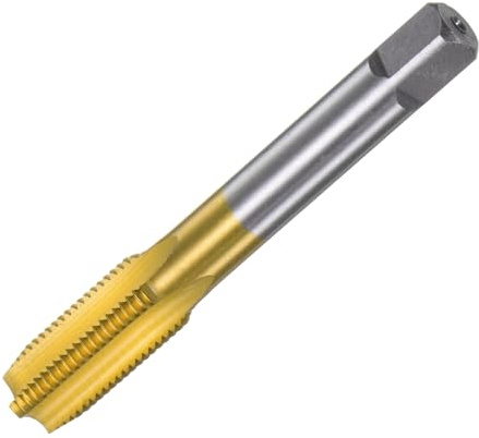 QUARKZMAN Metrisches M14x1.5 H2 M35 Gerade Gewindeschneider zur Reparatur | Gewindebohrer Titanbeschichtet Hochgeschwindigkeitsstahl Nut Schraubengewinde Fräsmaschine Gewindeschneidwerkzeug