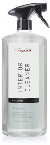 Topaz Car Interior Cleaner, Non-Acidic Detergent for Leather, Vinyl & Plastic, Non-Glossy Finish, Streak-Free, Effective on Dirt, Oil, Grease (500 ml, 1L, 5L) - 1L
