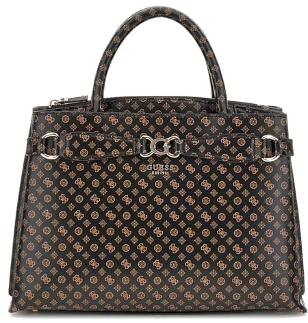 GUESS Arlena Girlfriend Satchel Mocha Logo