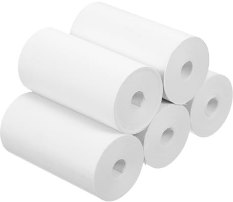 AUTSUPPL 5 Rollen Thermopapier 57mm X 30m Thermodruckerpapier Kassenbonpapier Langlebig aus Thermopapier für Registrierkassen Gastronomie Einzelhandel Büro