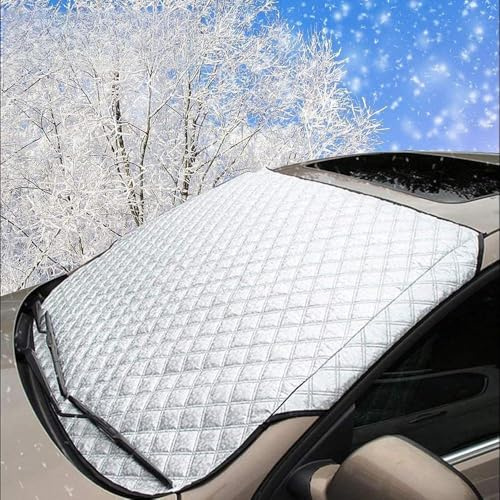 LyTTuu Voiture Pare Neige pour Subaru Legacy Leone Levorg Libero,Films Protection Antigel Couverture Pare-Brise Anti-Neige Glace Poussière Pluie l'hiver Accessoires,140 * 90CM