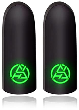BOGEEL Fingerspitzen-Handschuhe für schweißfeste Finger, atmungsaktiv, Gaming, Stoff, 2 Stück