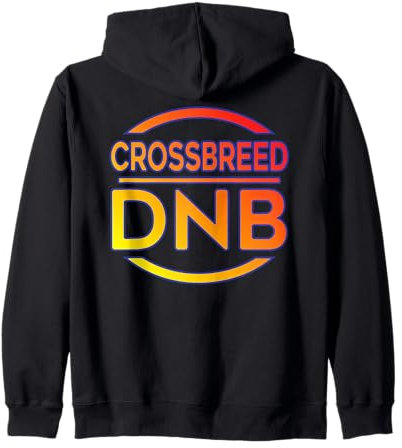 Crossbreed DNB Drum N Bass Shirt Breakbeat Junglist Kapuzenjacke