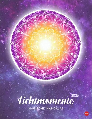 Lichtmomente - Kalender 2026 - Heye-Verlag - Wandkalender für inspirierende Augenblicke und Gelassenheit im Alltag - 34 cm x 44 cm