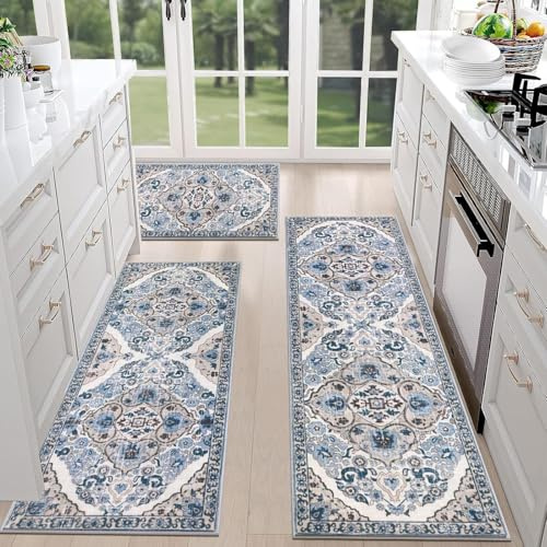 Alfombra de cocina genérica, alfombra de pasillo bohema, conjunto grueso y cómodo para sala de estar, dormitorio y entrada