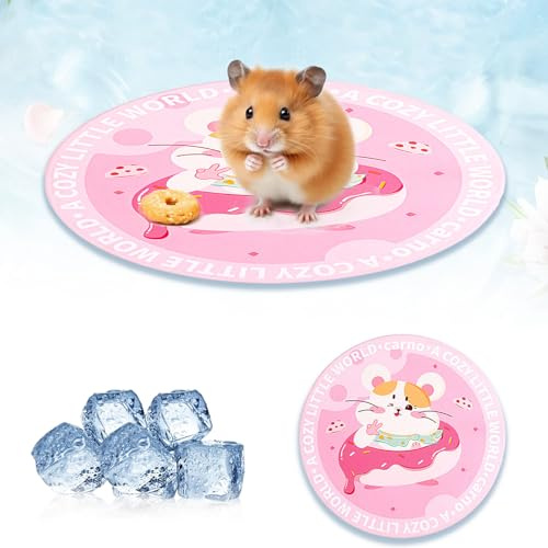 FOSDICK Rabbit Cooling Pad, 16x16cm Hamster Cooling Pad Summer Ice Sleeping Bed for Rabbit Bunny Hamster Puppy Guinea Pigs Cool Pad