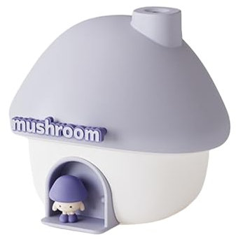 SueaLe Mushroom House Atmospheres Light Home Office Desktop Aromatherapies Machine Car Bedroom Quiet Humidifier With LED Light