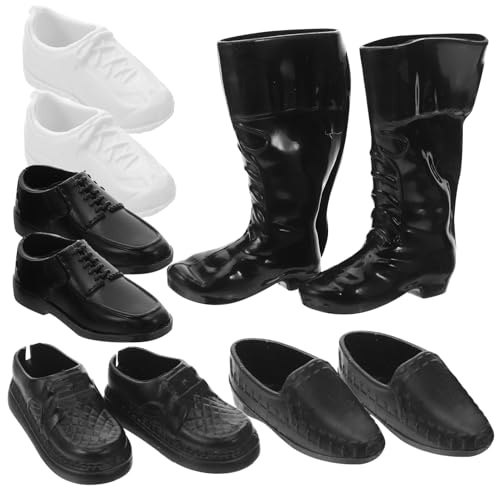 Abaodam 25 Paar Puppenschuhe: Miniatur-anziehschuhe Für 28 cm Große Puppen – Winzige Herrenstiefel – Leicht Zu Wechselndes Schuhwerk Zum Anziehen Und Kreativen Spielen