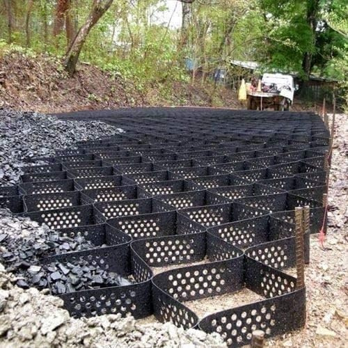 Pavimentazione a griglia di ghiaia, 3 x 9 m, stabilizzante per vialetti, terrazze, capannoni da giardino, pendii e aree parcheggio, soluzione di rinforzo del terreno resistente