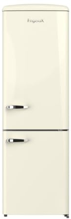 FrigeluX Réfrigérateur Combiné Rétro Vintage Crème 330 L CBNF330RCD