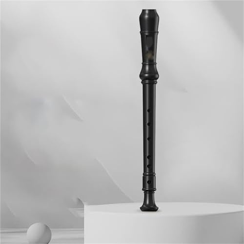 6-Loch-Sopranblockflöte Im Deutschen Stil Ideal Für Den Unterricht Blockflöte Für Anfänger(Black)