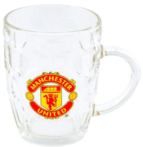 Manchester United F.C. Glass Tankard Official Merchandise