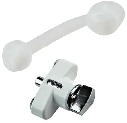 ABA HV Thumb Turn Lock Kit, Push Pin, Hurricane Shutter Hardware Part, White, New