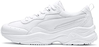 PUMA Cilia, Scarpe da Ginnastica Donna, Puma White Gray Violet Puma Silver, 35.5 EU