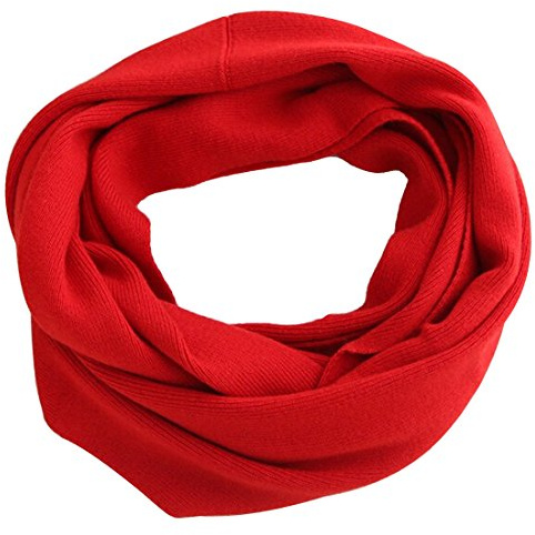 LroHan Soft Cashmere Scarf Circle Loop Infinity Plain Snood Scarf For Men Women