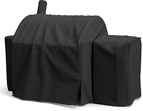 SHINESTAR 3737 Grill Cover for Char-Griller 2137 Outlaw, Competition Pro, Kingsford Barrel Charcoal Grill 30, Heavy Duty Waterproof Smoker Cover, Special Zipper Design