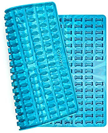 Collory® Mini Knochen (2cm) Silikon Backmatte, Backform für mini DIY Hundekekse und Leckerlis, Knochenbackform, Pralinenform, Antihaftend und Lebensmittelecht (BPA-Frei)