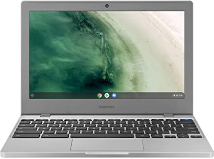 Ansxiy Samsung Chromebook 4 11,6 HD Ordinateur Portable – Intel Celeron N4020, 4 Go de RAM, 32 Go eMMC, Chrome OS – Platinum Titan (XE310XBA-KA1US) (Reconditionné)
