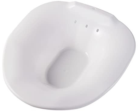 TOYANDONA Bidetbecken Sitzbecken Sitzbad Sitzwanne Sitzbadewanne: Toilette Bidet Einsatz Toiletteneinsatz mit Spülpumpe für Schwangere Frauen Herren Heilbäder Intimbäder Weiß